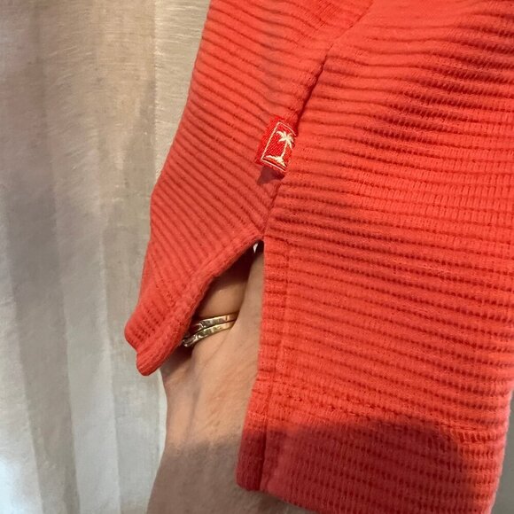 Men's Tommy Bahama Orange Ribbed Polo Shirt, short sleeve, Size XXL - Picture 5 of 11